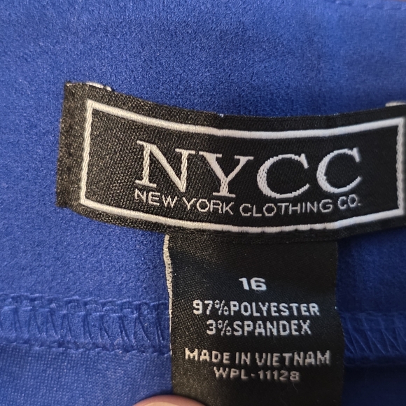 Elegant Women's Wide Leg Pants in Royal Blue - Picture 5 of 6